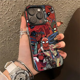 Marvel Spider-Man & Deadpool Cartoon iPhone Case